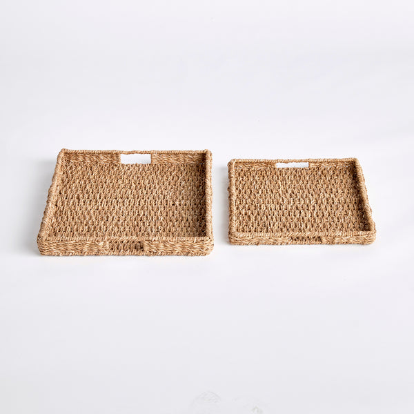 Napa Home & Garden Seagrass Rectangular Trays - Set of 2