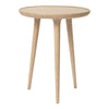 Mater Accent Side Table Small Oak - White Matt Lacquered 