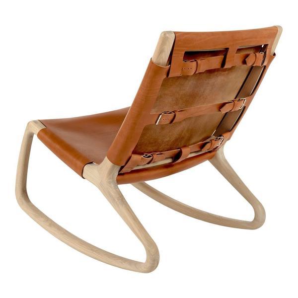 Mater Rocker Chair Whiskey Leather 
