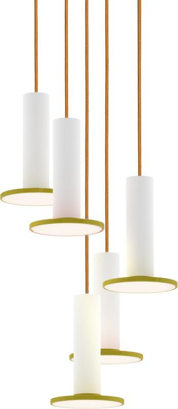 Pablo Cielo Five Chandelier HB White
