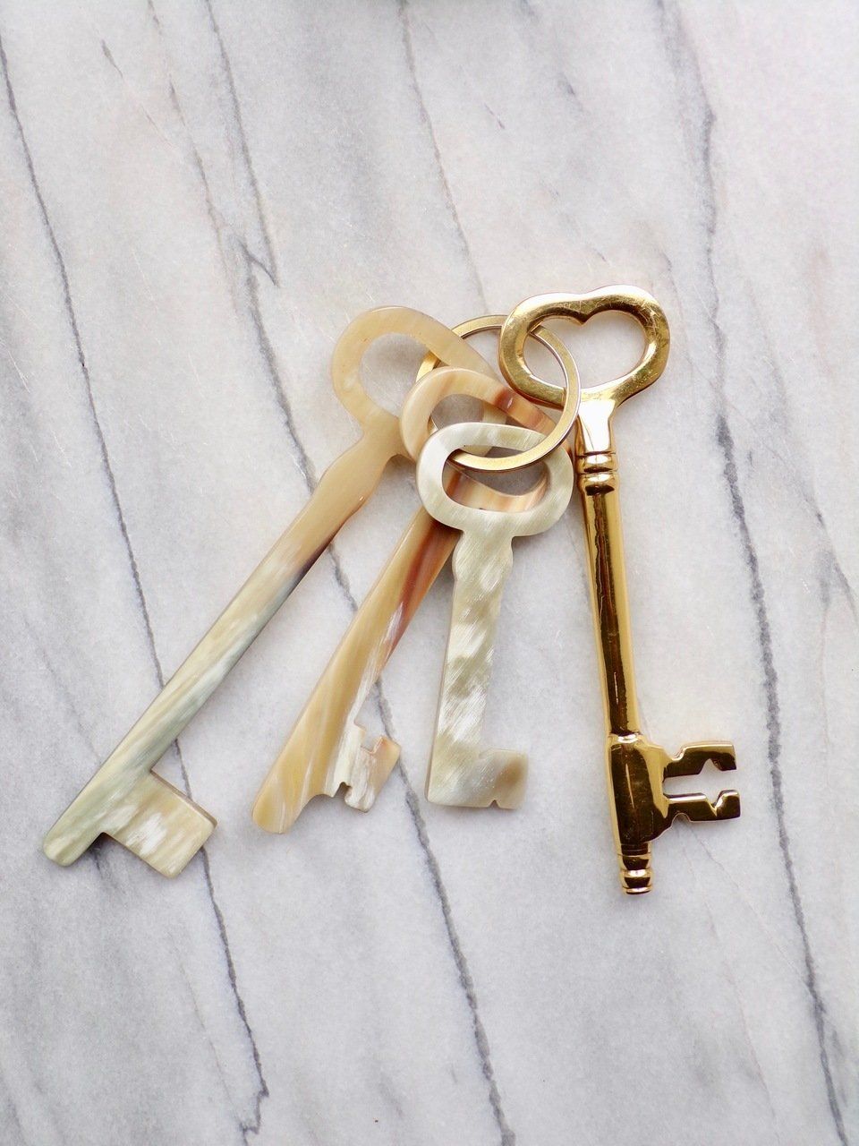 Siren Song Brass Key Chain
