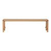 Another Country Bench Four Natural Oak 54.72" W x 13" D x 17.7" H 