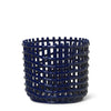 Ferm Living Ceramic Basket Large Blue 