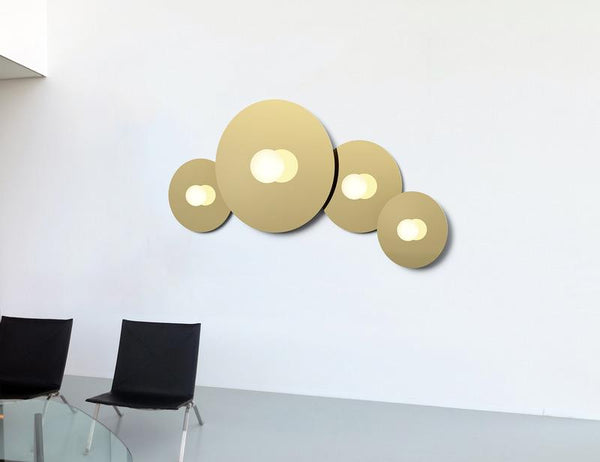 Pablo Bola Disc Wall/Ceiling Light Brass Medium 