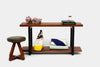 ARTLESS GAX 18 Console Table 48"W x 18"D x 30"H Matte Black 