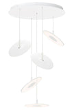 Pablo Circa Chandelier White Small 5 Lights