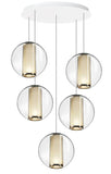 Pablo Bel Occhio Chandelier White 5 Lights
