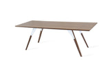 Tronk Clarke Coffee Table - Thin Rectangle Walnut White