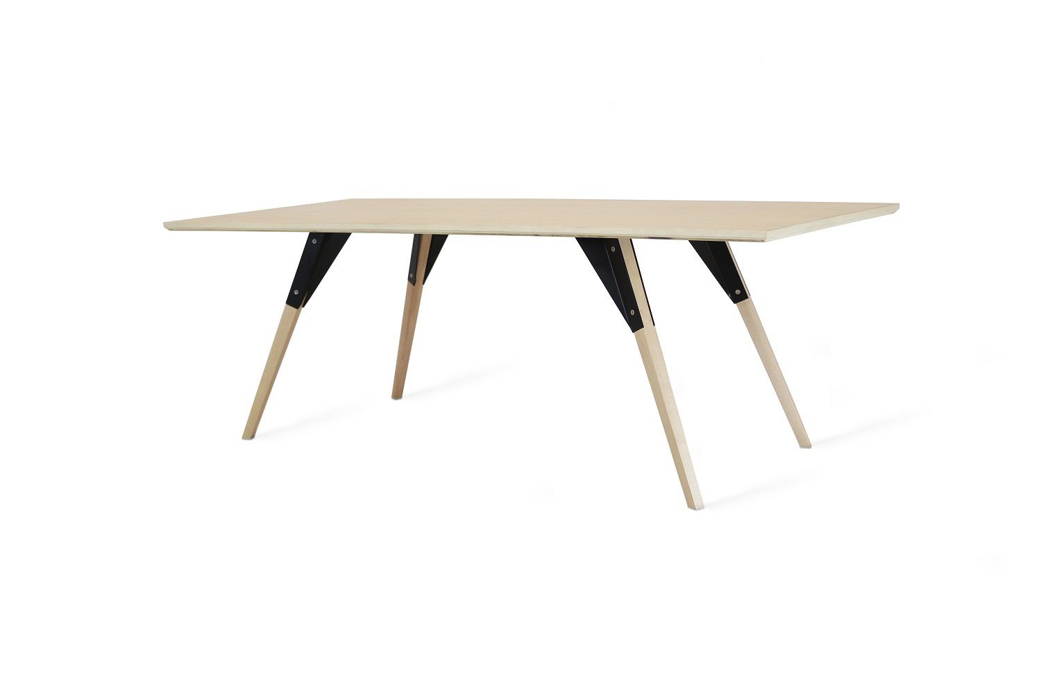 Tronk Clarke Coffee Table - Thin Rectangle Walnut Black
