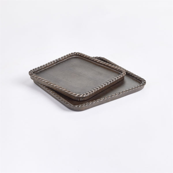 Napa Home & Garden Langley Square Trays - Set of 2