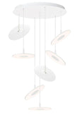 Pablo Circa Chandelier White Small 7 Lights