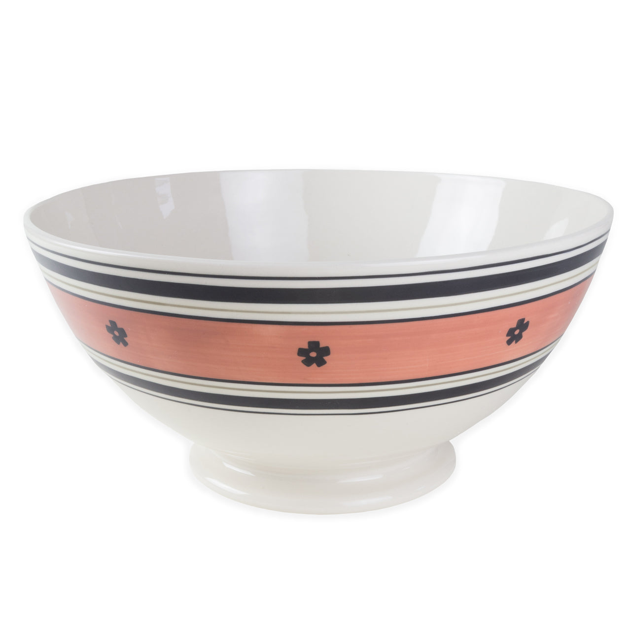 Sir Madam Hand Painted Serving Bowl