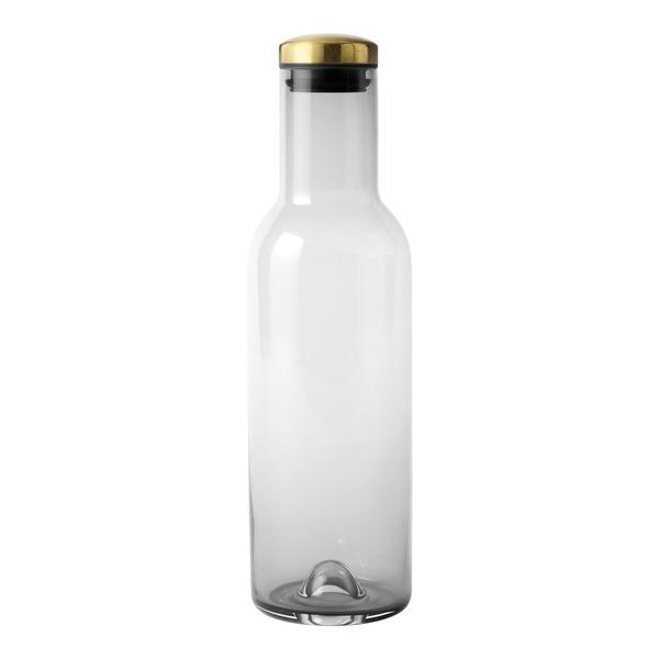 Menu Bottle Carafe Clear/Brass Lid 