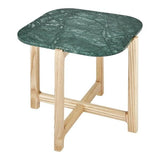 GUS Quarry End Table Verde Marble Ash Natural