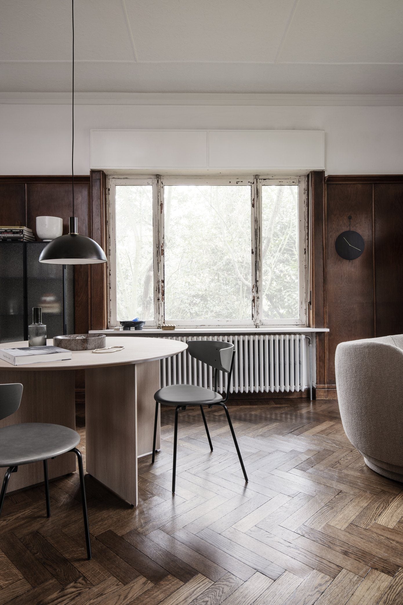 Ferm Living Mingle Table Top Round - 130cm Natural Oak Veneer