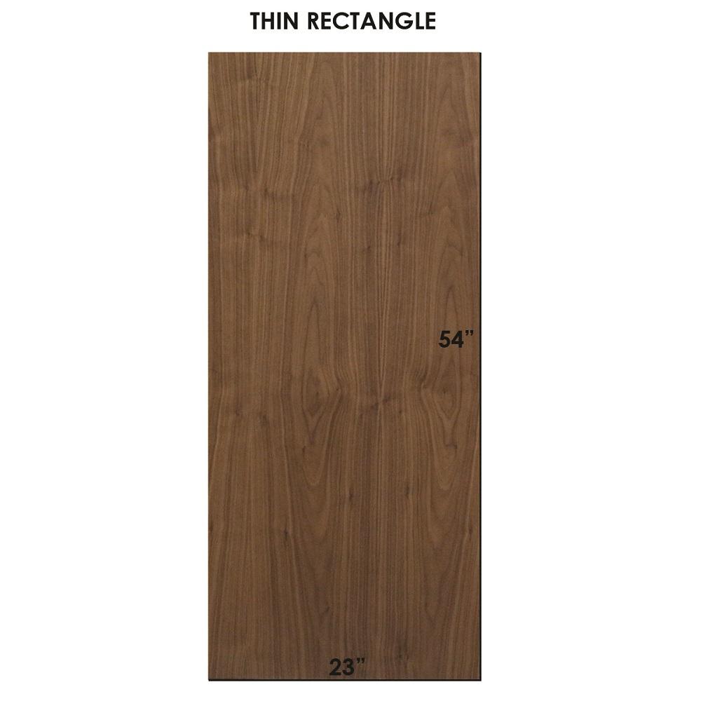 Tronk Clarke Coffee Table - Thin Rectangle Walnut Black