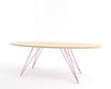 Tronk Williams Coffee Table - Oval Thin Maple Pink