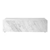 Menu Plinth Low White Carrara Marble 
