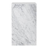 Menu Plinth Tall White Carrara Marble 