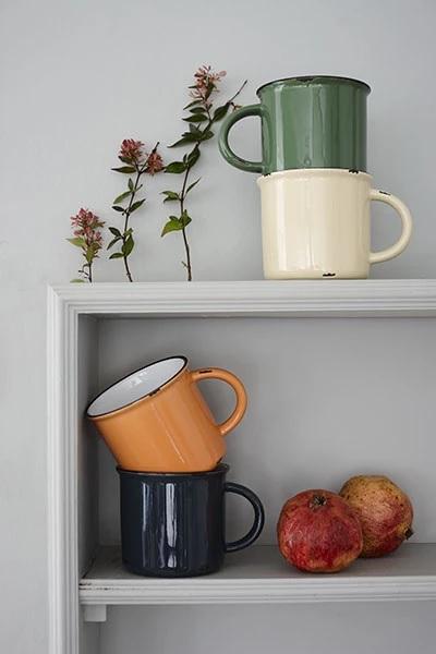 Canvas Home Tinware Mug - Set of 4 Blue 
