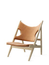 Menu Knitting Chair Natural Oak / Dunes Cognac 21000 Leather 