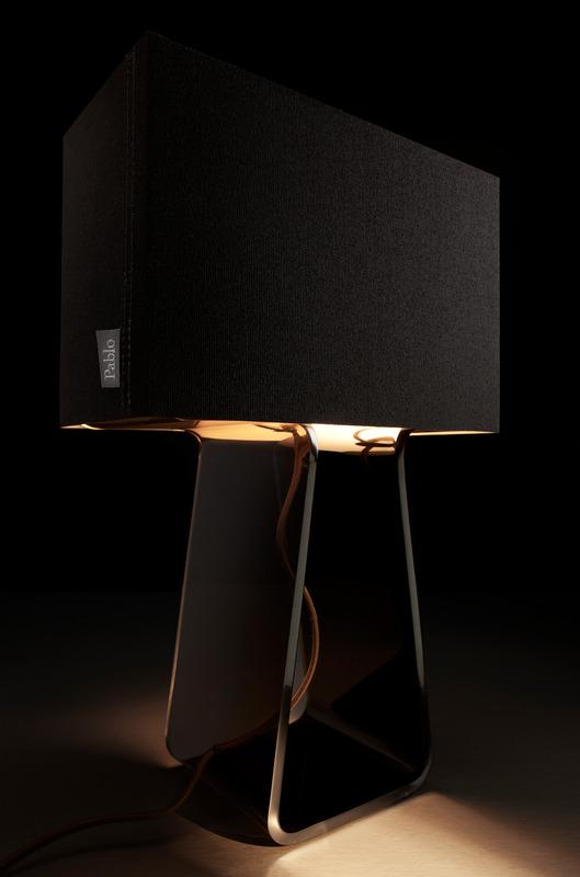 Pablo Tubetop Table Lamp Charcoal & Charcoal Small 