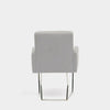 Artless C2 Dining Chair Zinc Linen Chrome 