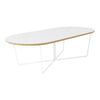 GUS Array Oval Coffee Table White 