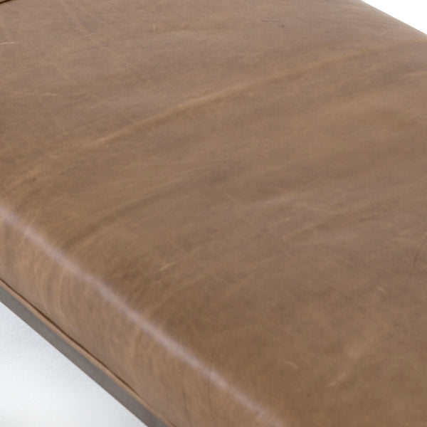 Four Hands Beaumont Leather Bench