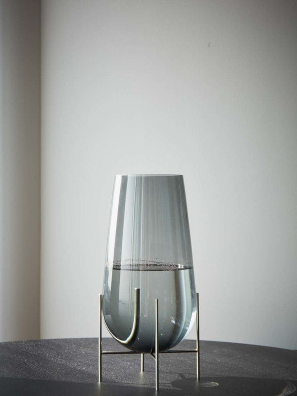 Menu Echasse Vase Small Smoked Glass 