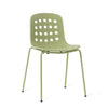 TOOU Holi Side Chair Olive Perforated 