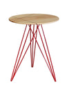Tronk Hudson Side Table Red Maple w/ Inlay 