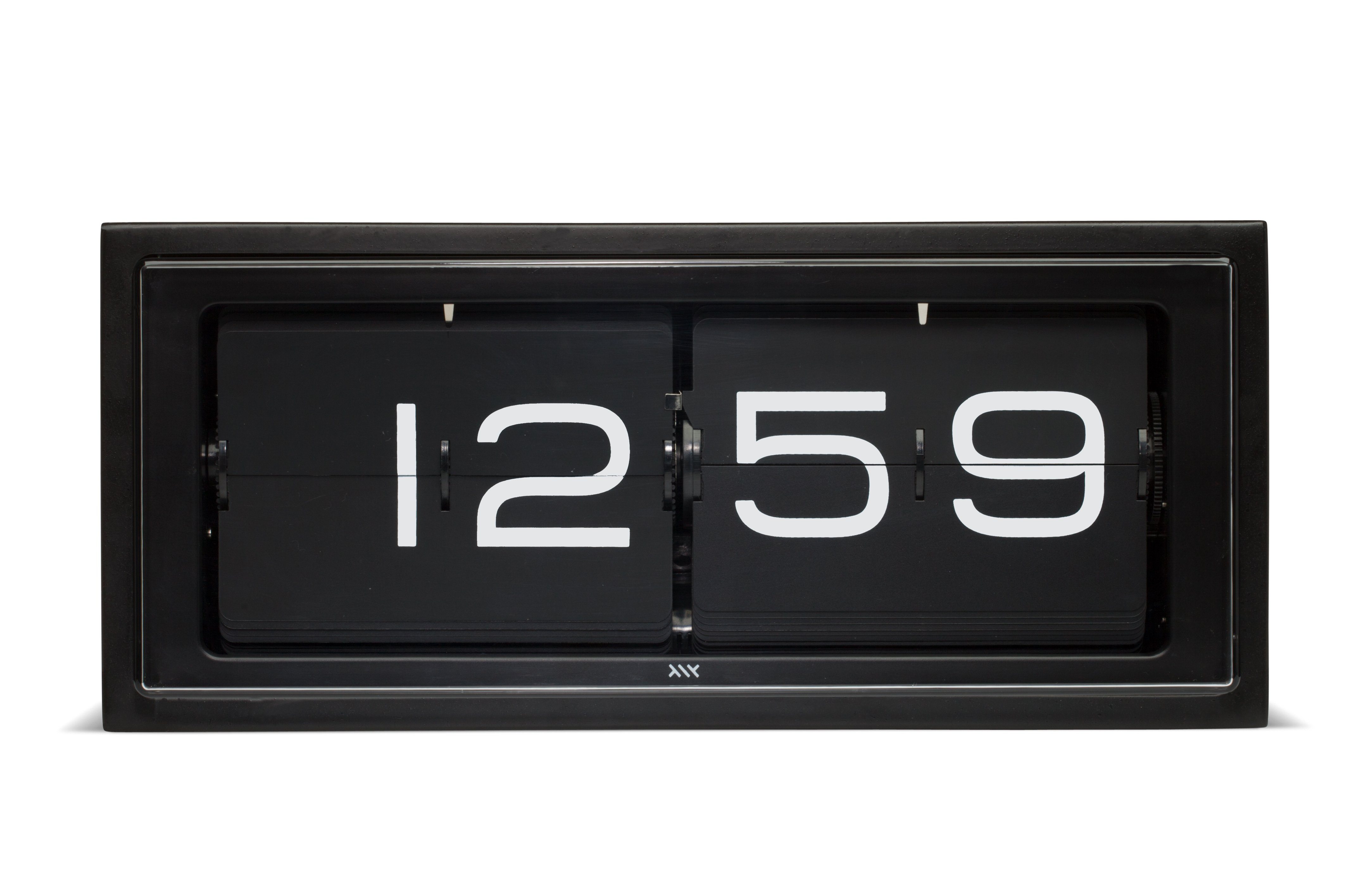 LEFF Amsterdam Wall/Desk Clock - Black Face Stainless Steel