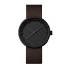 LEFF Amsterdam D38 Watch Black / Brown Leather Strap 