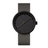 LEFF Amsterdam D42 Watch Black / Grey Cordura Leather Strap 