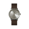 LEFF Amsterdam T32 Watch Steel / Brown Leather Strap 
