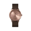 LEFF Amsterdam T32 Watch Rose Gold / Brown Leather Strap 