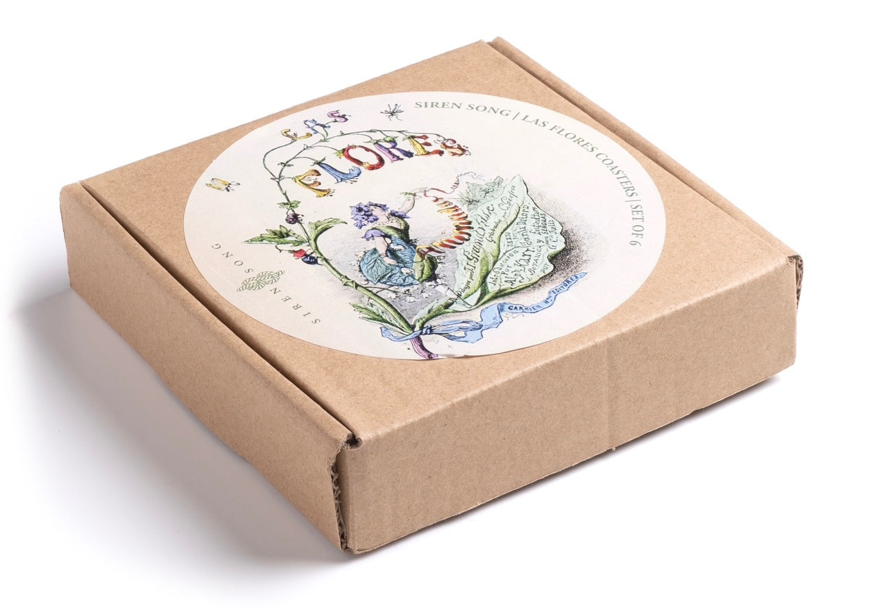 Siren Song Las Flores Coaster/Appetizer - Set of 6