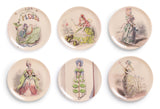 Siren Song Las Flores Coaster/Appetizer - Set of 6