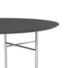 Ferm Living Mingle Table Top Round - 130cm Charcoal Lino 
