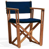Skargaarden Kryss Lounge Chair Teak Navy Blue 