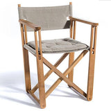 Skargaarden Kryss Dining Chair Teak Light Grey Ashe