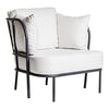 Skargaarden Saltö Lounge Chair Charcoal Grey Natural White 