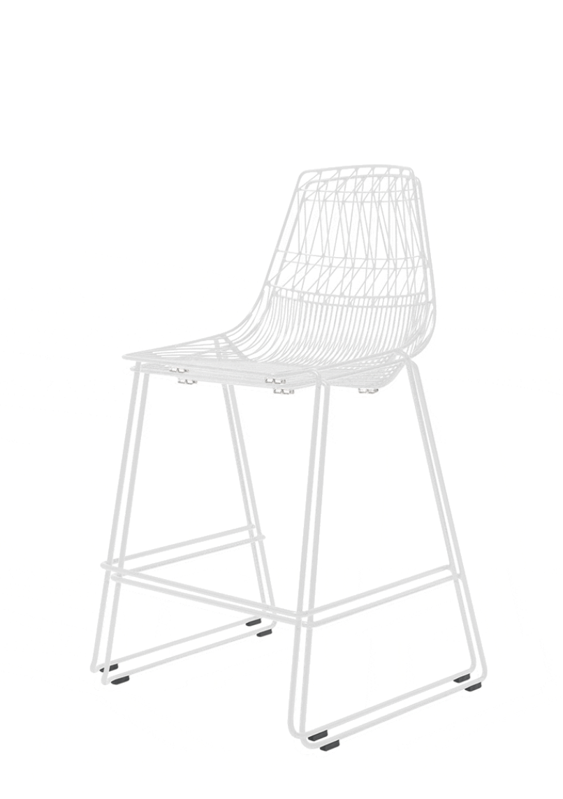 BEND Lucy Counter Stool Black Standard (Non-stackable)