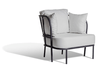 Skargaarden Saltö Lounge Chair Charcoal Grey Silver Grey 