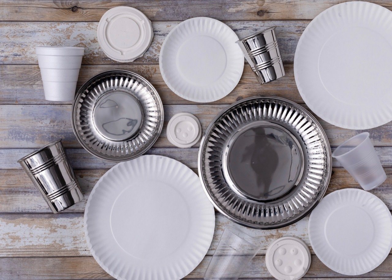 Siren Song "Paper Plate" in Stainless Steel - Small | Set of Four