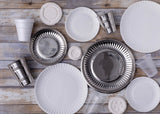 Siren Song "Paper Plate" in Stainless Steel - Small | Set of Four
