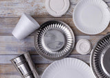 Siren Song "Paper Plate" in Stainless Steel - Small | Set of Four
