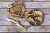 Siren Song Brass Key Chain