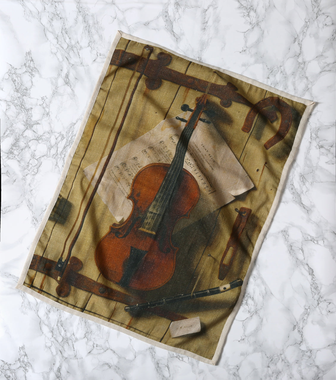 Siren Song Trompe L'oeil Tea Towel